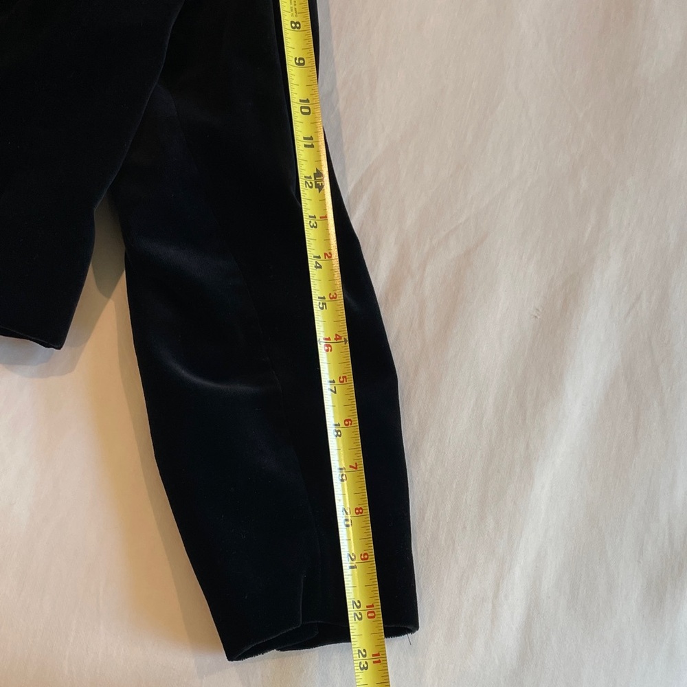 Laura Ashley Black Velvet Women's Blazer, Made in Great Britain - Picture 15 of 15